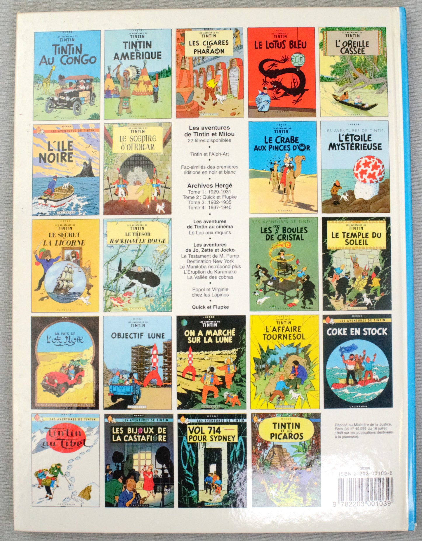 Tintin Les Cigares Du Pharaon Comic Book - Casterman 1983 French Hardback Edition Herge