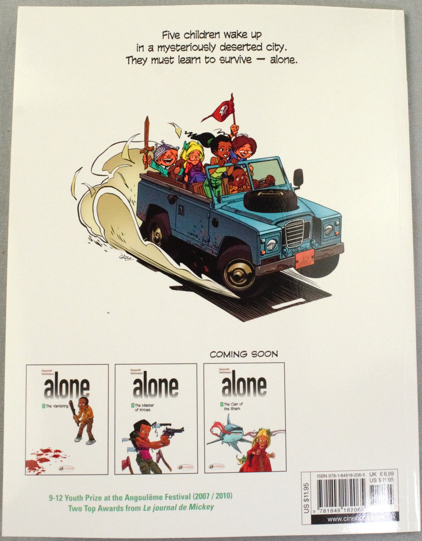 Alone Volume 2: "The Master of Knives" Cinebook Paperback UK Comic Book by Vehlmann/Gazzotti
