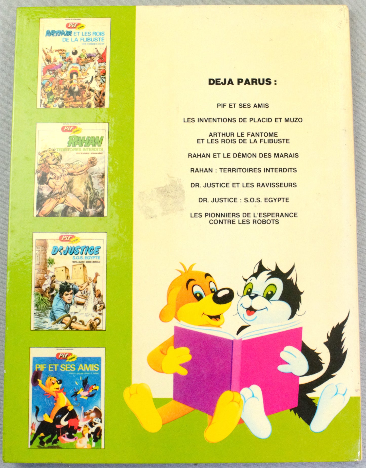 Arthur Le Fantome et Les Incorruptibles Comic Book - 1975 French Hardback 1st Edition Du Kangourou Cézard