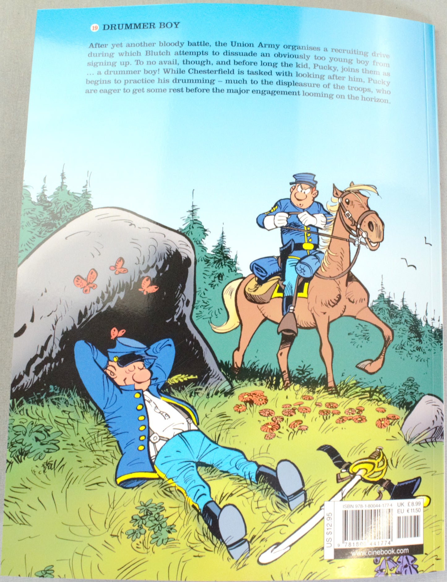 The Bluecoats Volume 19 - Drummer Boy Cinebook Paperback Comic Book by Lambil / Cauvin