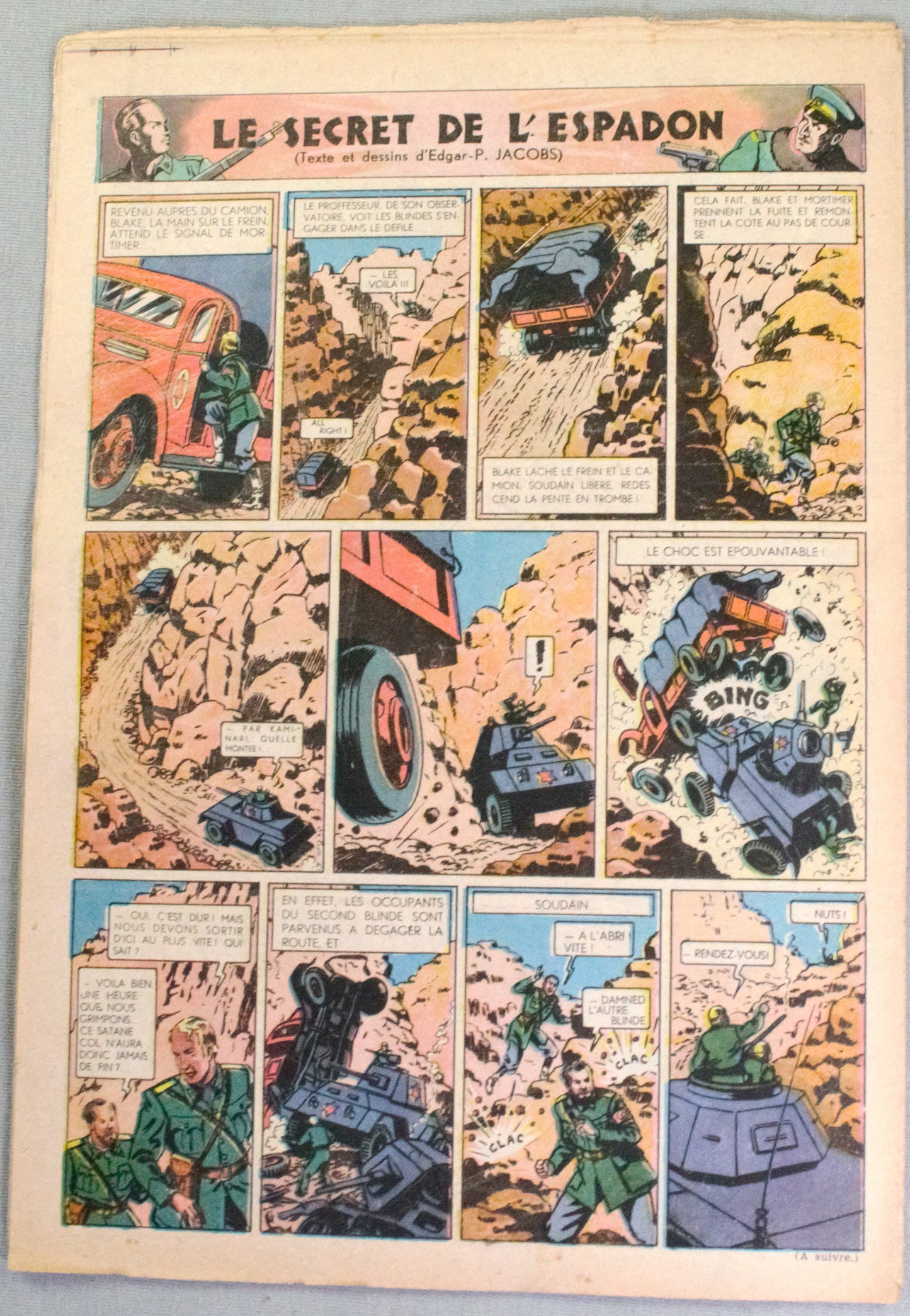 JOURNAL TINTIN Issue 14 1947 Herge Cover Edition Originale Vintage Comic EO