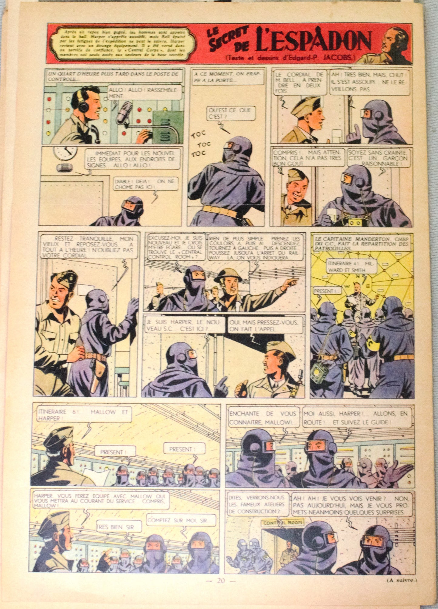 JOURNAL TINTIN Issue 47: 1948 Herge Cover Edition Vintage Comic EO Couverture
