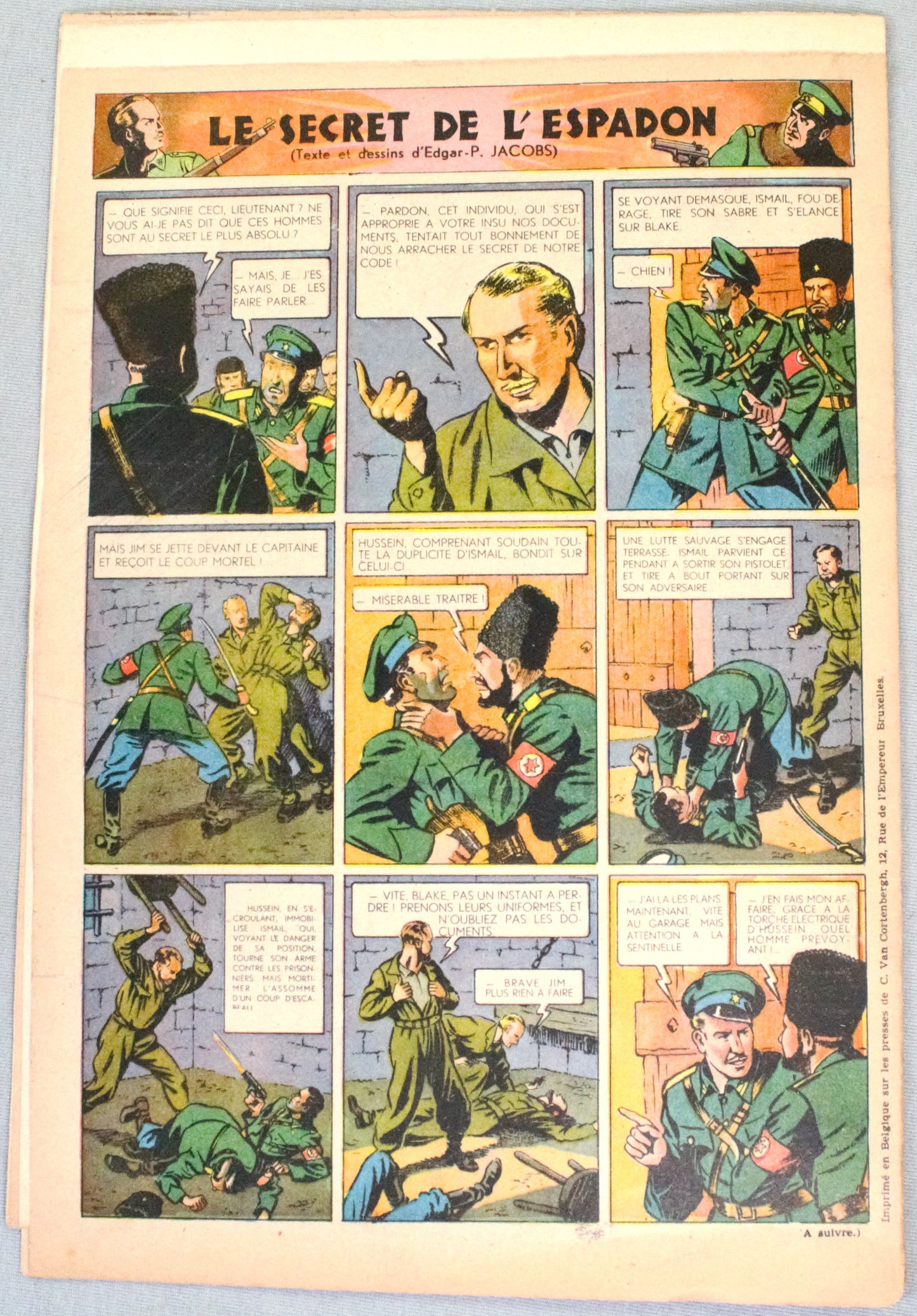 Journal Tintin Issue 11: 1947 Herge Cover Edition Originale Vintage Comic EO