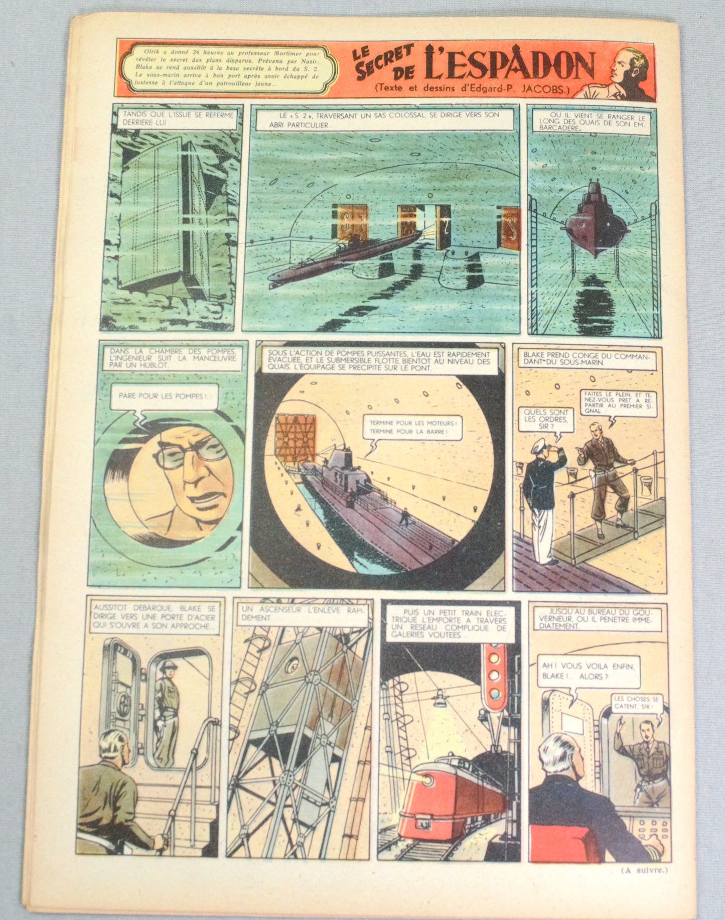Journal Tintin Issue 10 1948 Herge Cover Edition Originale HB Vintage Comic EO