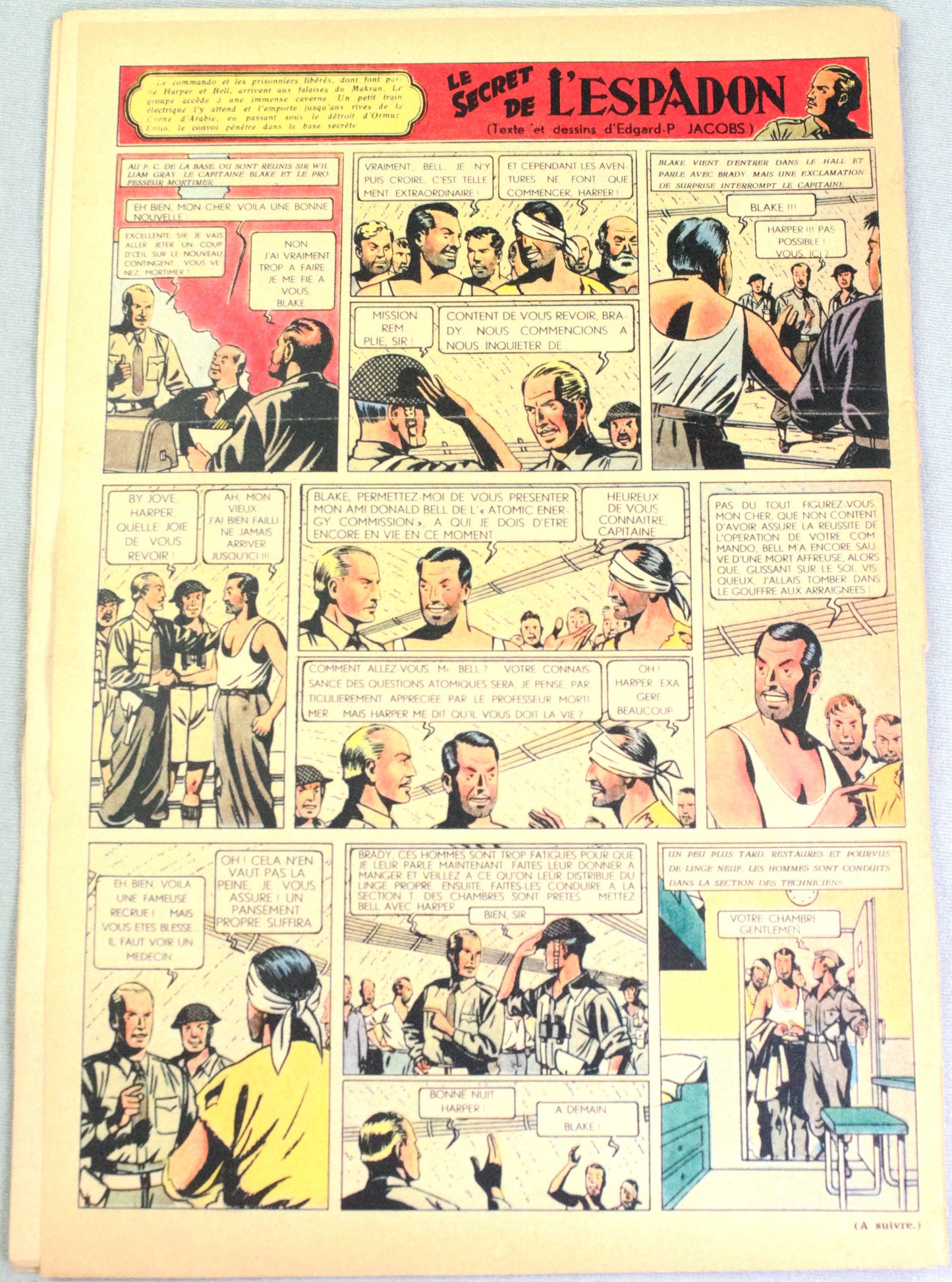JOURNAL TINTIN Issue 45: 1948 Herge Cover Edition Vintage Comic EO Couverture