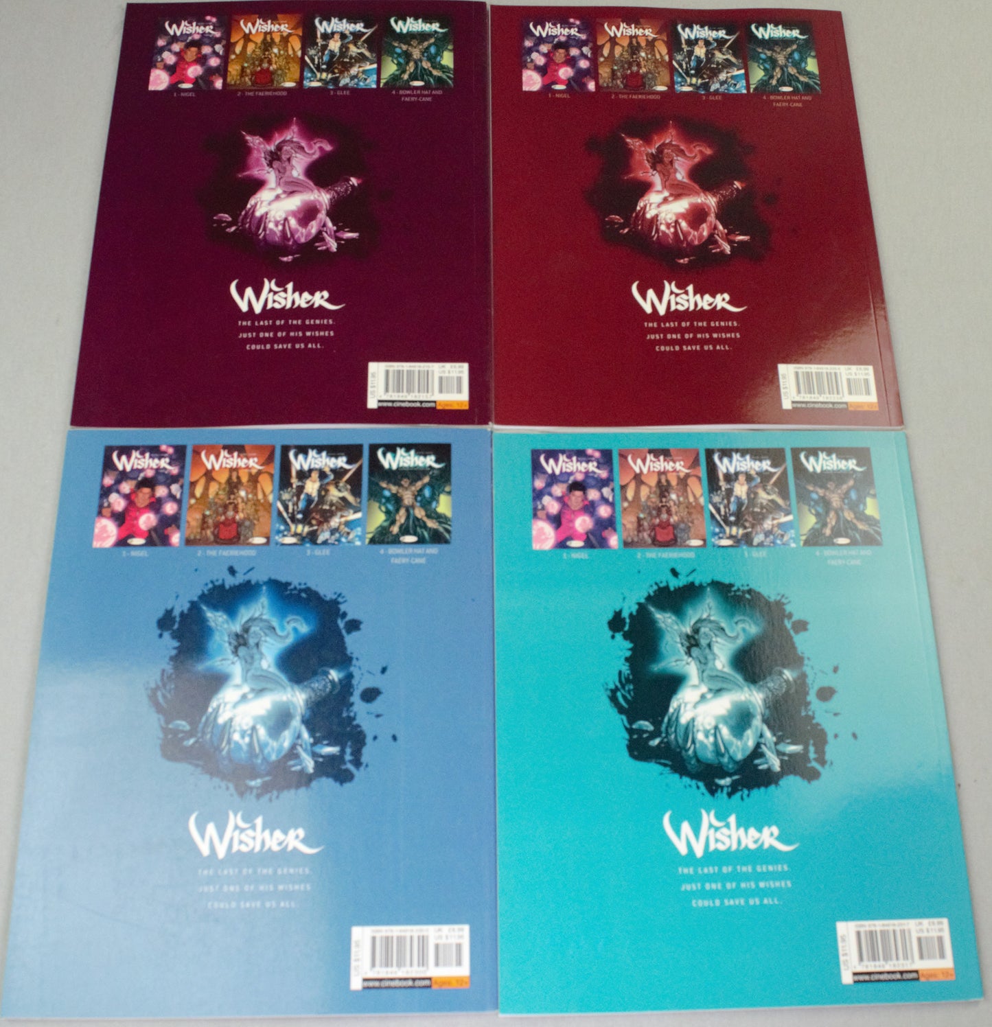 Wisher Volumes 1-4 UK Cinebook Paperback Comic Books by Latour & De Vita FULL SET