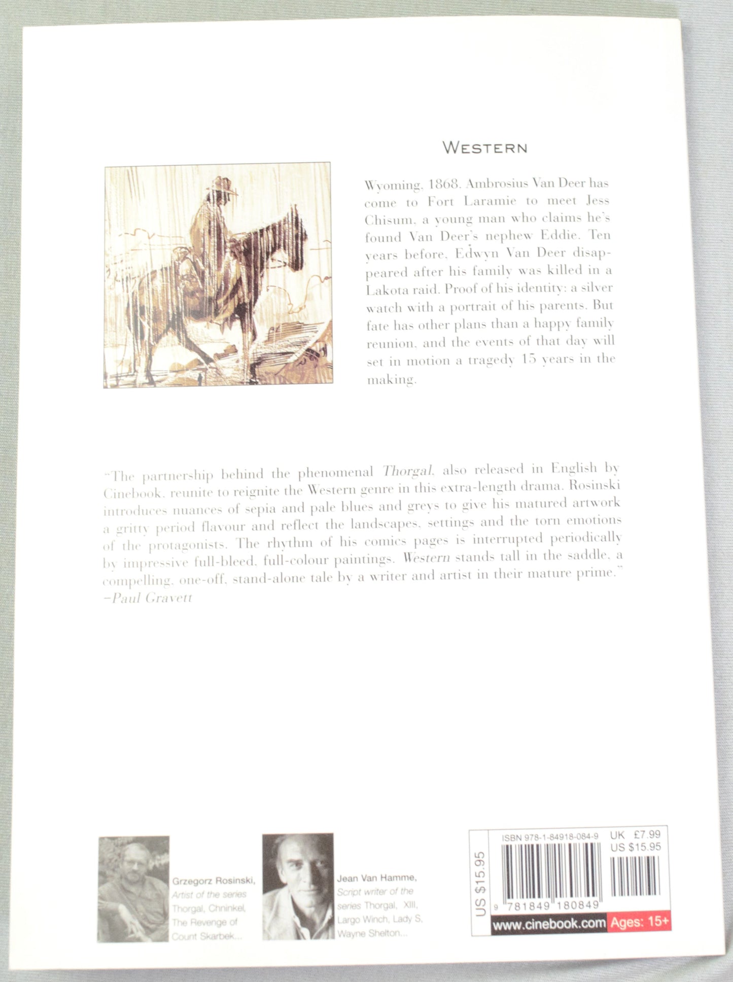 Western - UK Cinebook Espresso Collection Paperback Comic Book by Rosinski & Van Hamme