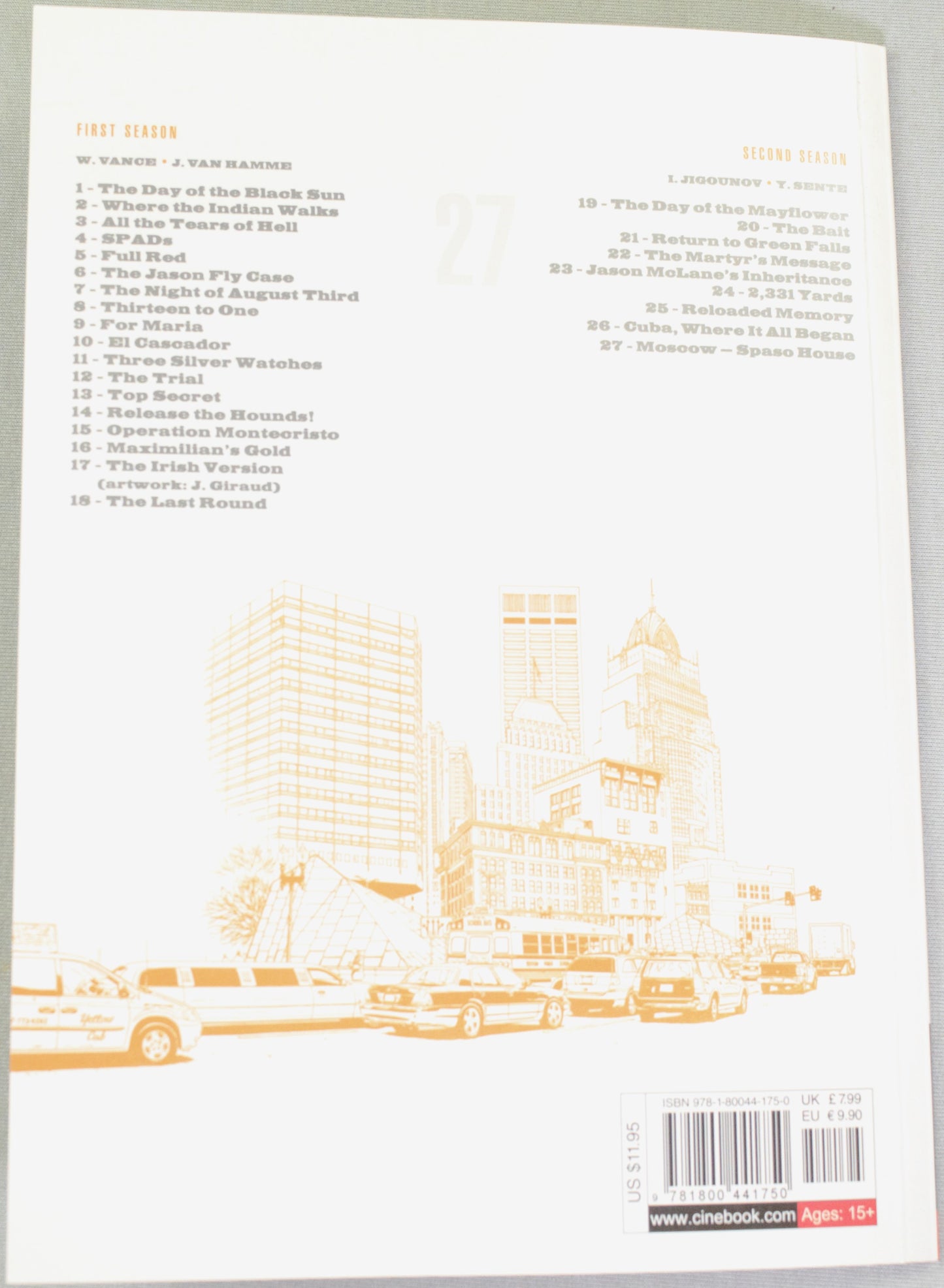 XIII: Volume 27 Moscow - Spasos House (Cinebook Paperback Editions) Sente & Jigounov