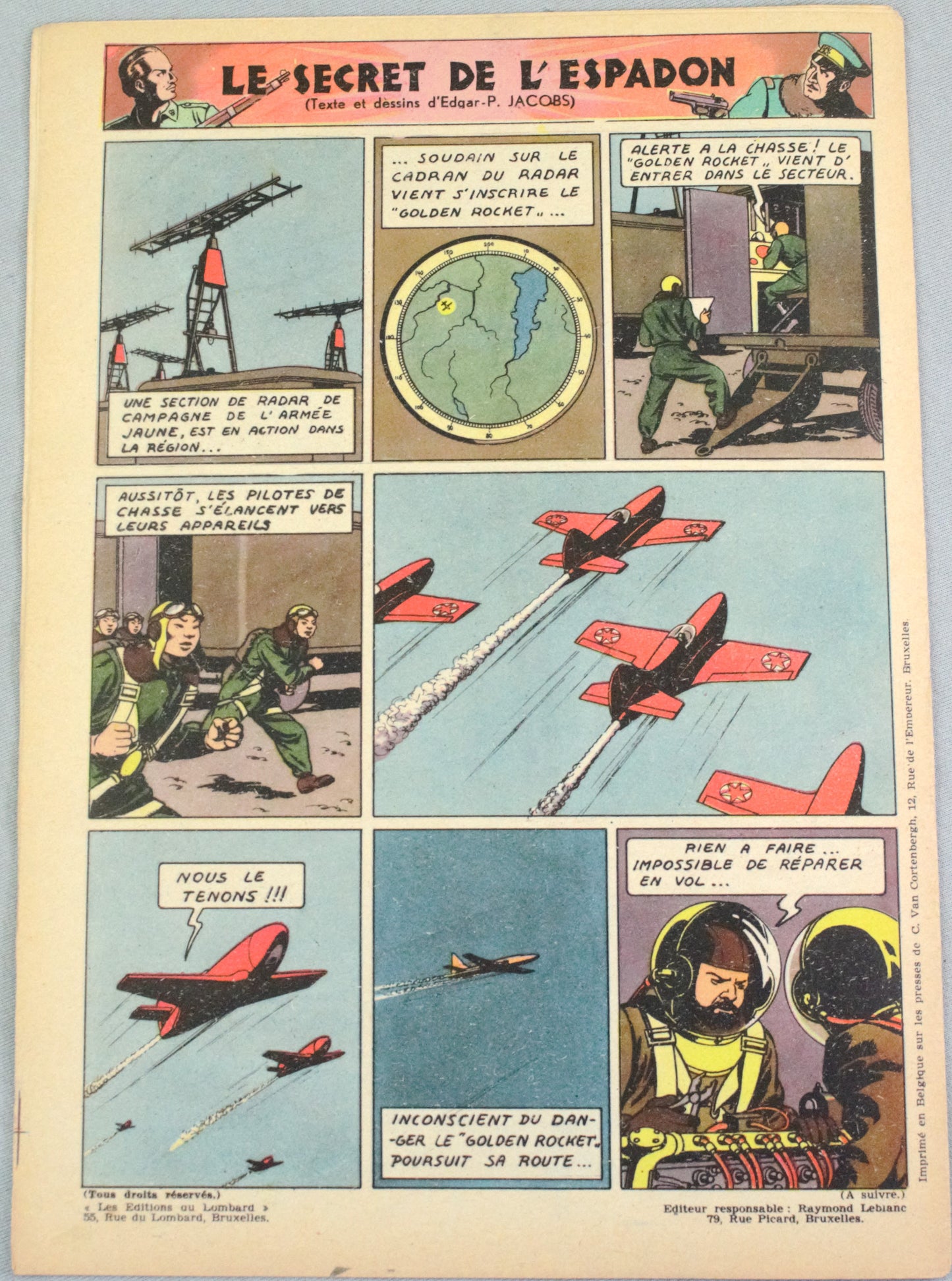 Journal Tintin Issue 12: 1946 J. Laudy Cover Edition Originale Vintage Comic EO