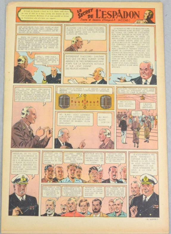 Journal Tintin Issue 11: March 11th 1948 Paul Cuvelier Cover Edition Vintage Comic EO Couverture