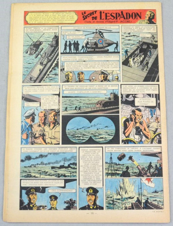 Journal Tintin Issue 36: September 2nd 1948 Cover Edition Vintage Comic EO Couverture