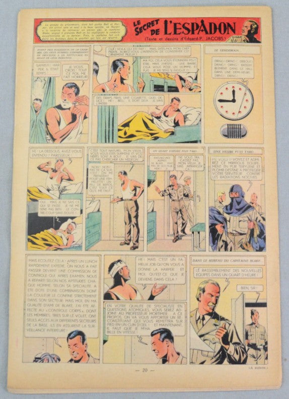 Journal Tintin Issue 46: November 11th 1948 Cover Edition Vintage Comic EO Couverture