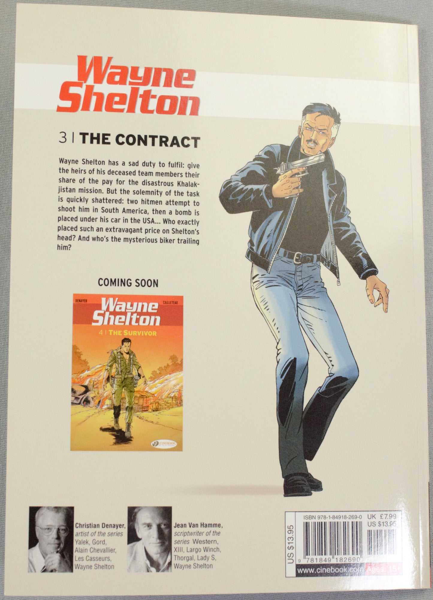 Wayne Shelton Volume 3 - "The Contract " Cinebook Paperback Comic Book by Denayer/Van Hamme
