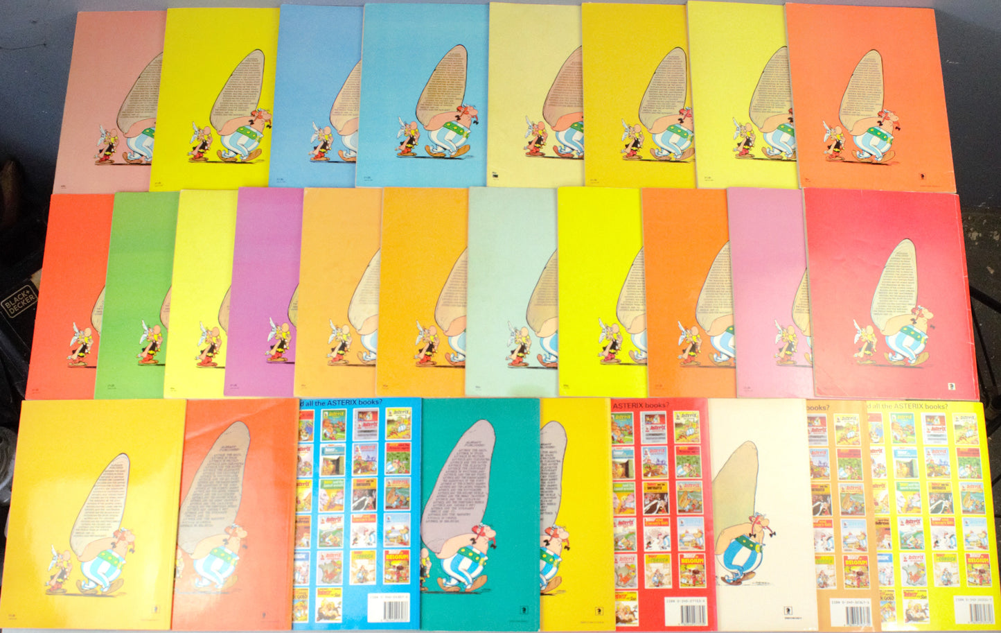 Adventures of Asterix Set x28 Vintage 1970/80s Paperback Comic Books Hodder/Dargaud/Stoughton UK Editions FULL SET