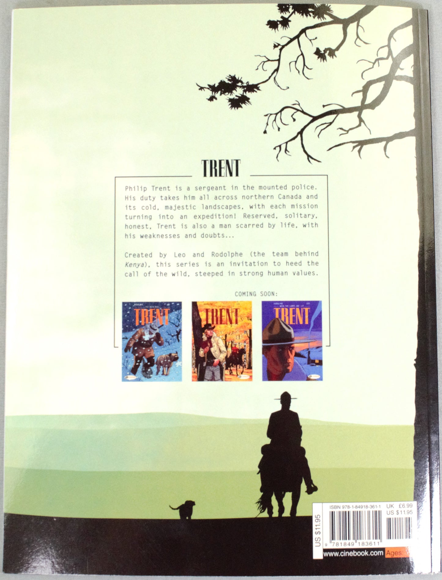 Trent Volume 1: "The Dead Man" Cinebook UK Paperback Edition by Leo & Rodolphe