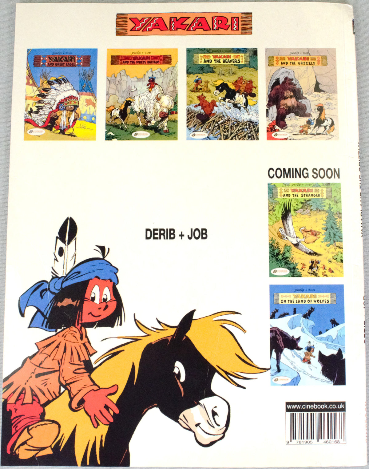 Yakari And The Grizzly Volume 4 (DEFECT) Cinebook Paperback Comic Book Derib+job