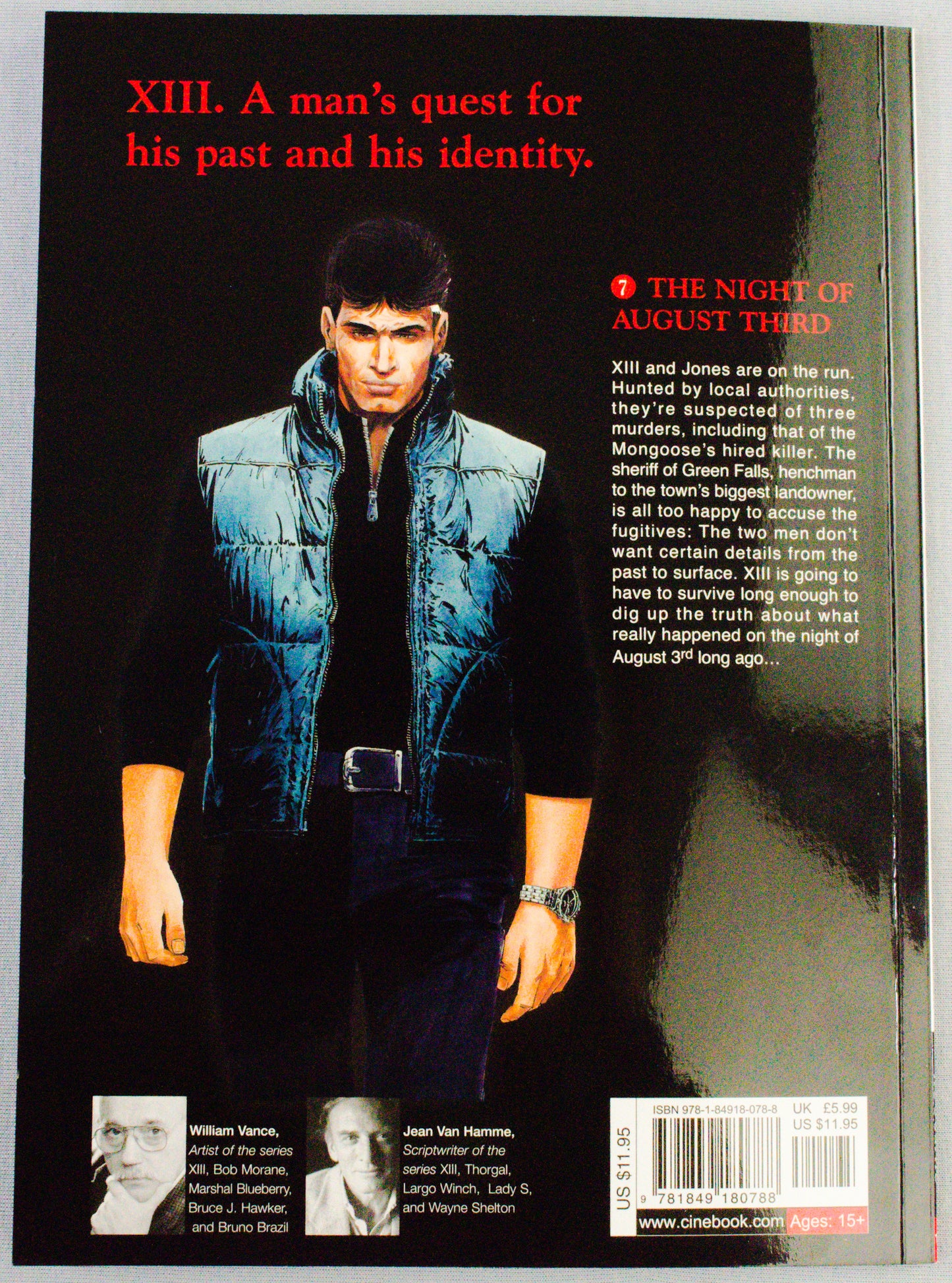 XIII: Volume 7 - The Night Of August Third- (Cinebook Paperback Editions) - W.Vance - J. Van Hamme
