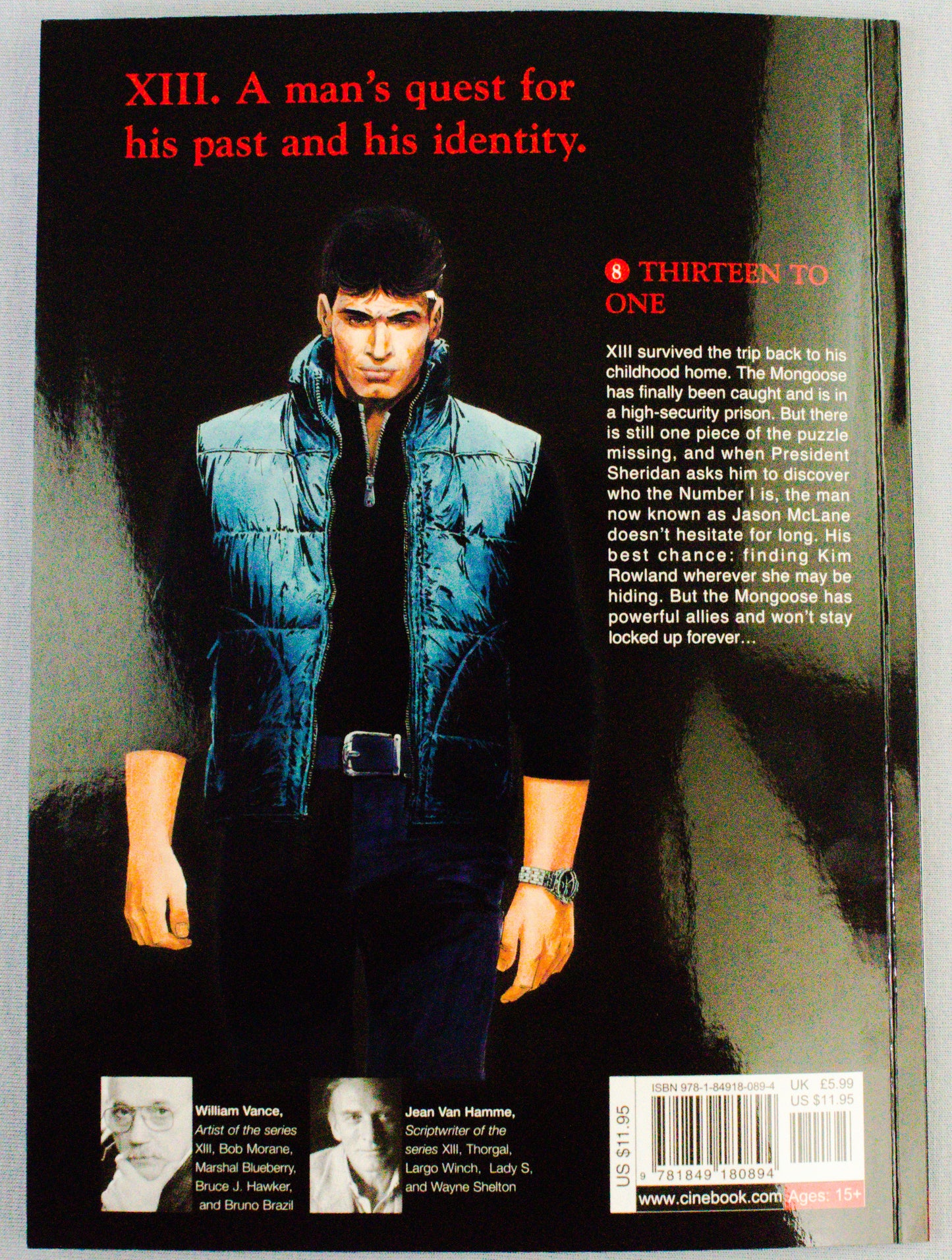 XIII: Volume 8 - Thirteen To One - (Cinebook Paperback Editions) - W.Vance - J. Van Hamme