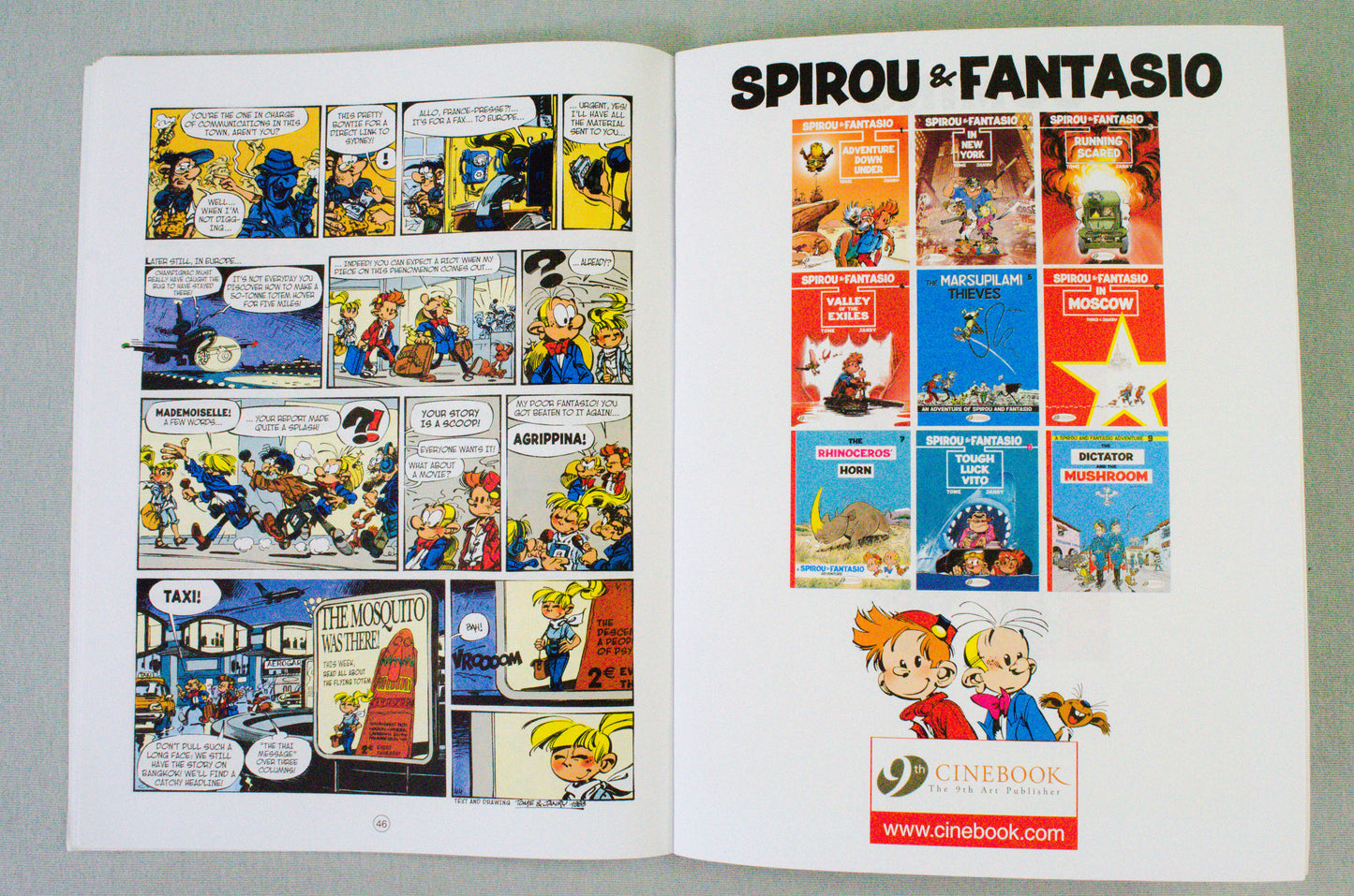 Spirou & Fantasio Volume 1 (Adventure Down Under) - Uk Cinebook Paperback Edition