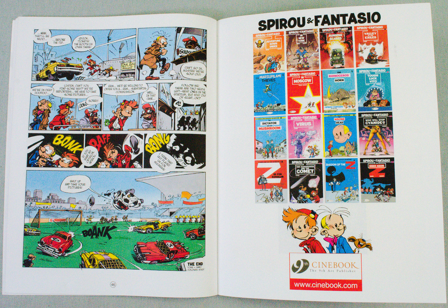 Spirou & Fantasio Volume 2 (In New York) - Uk Cinebook Paperback Edition