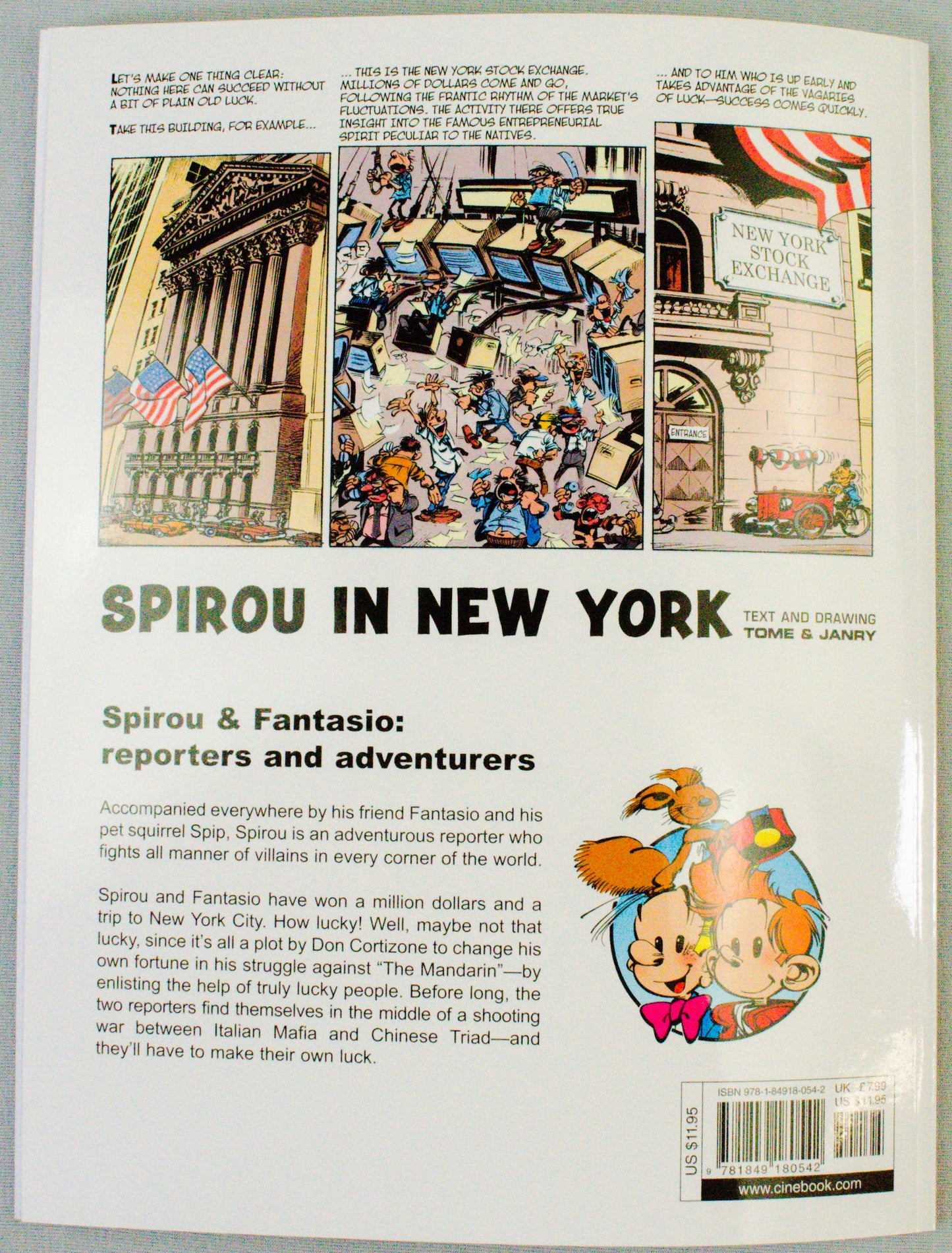 Spirou & Fantasio Volume 2 (In New York) - Uk Cinebook Paperback Edition