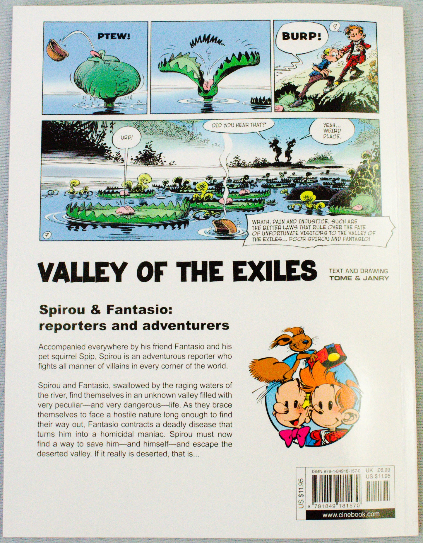 Spirou & Fantasio Volume 4 (Vally Of The Exiles) - Uk Cinebook Paperback Edition