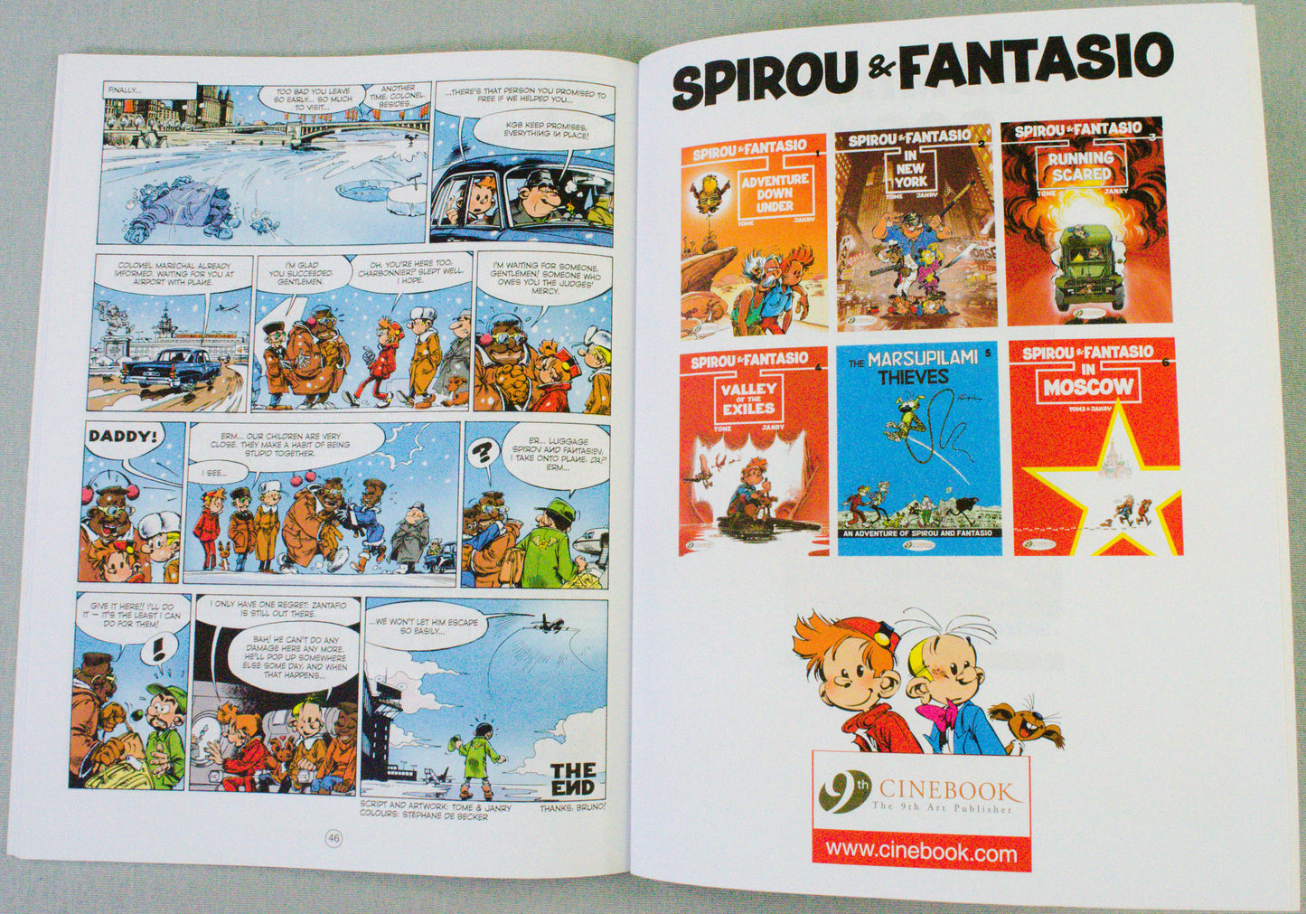 Spirou & Fantasio Volume 6 (In Moscow) - Uk Cinebook Paperback Edition
