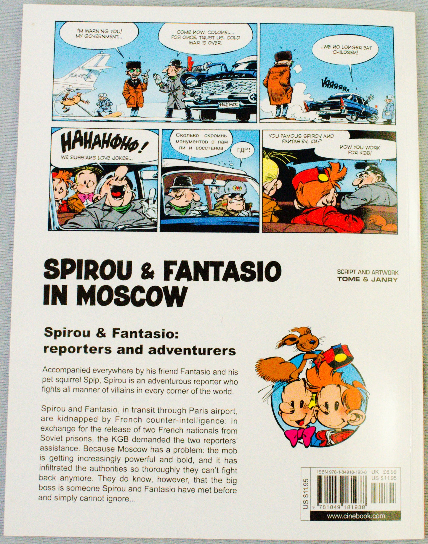 Spirou & Fantasio Volume 6 (In Moscow) - Uk Cinebook Paperback Edition