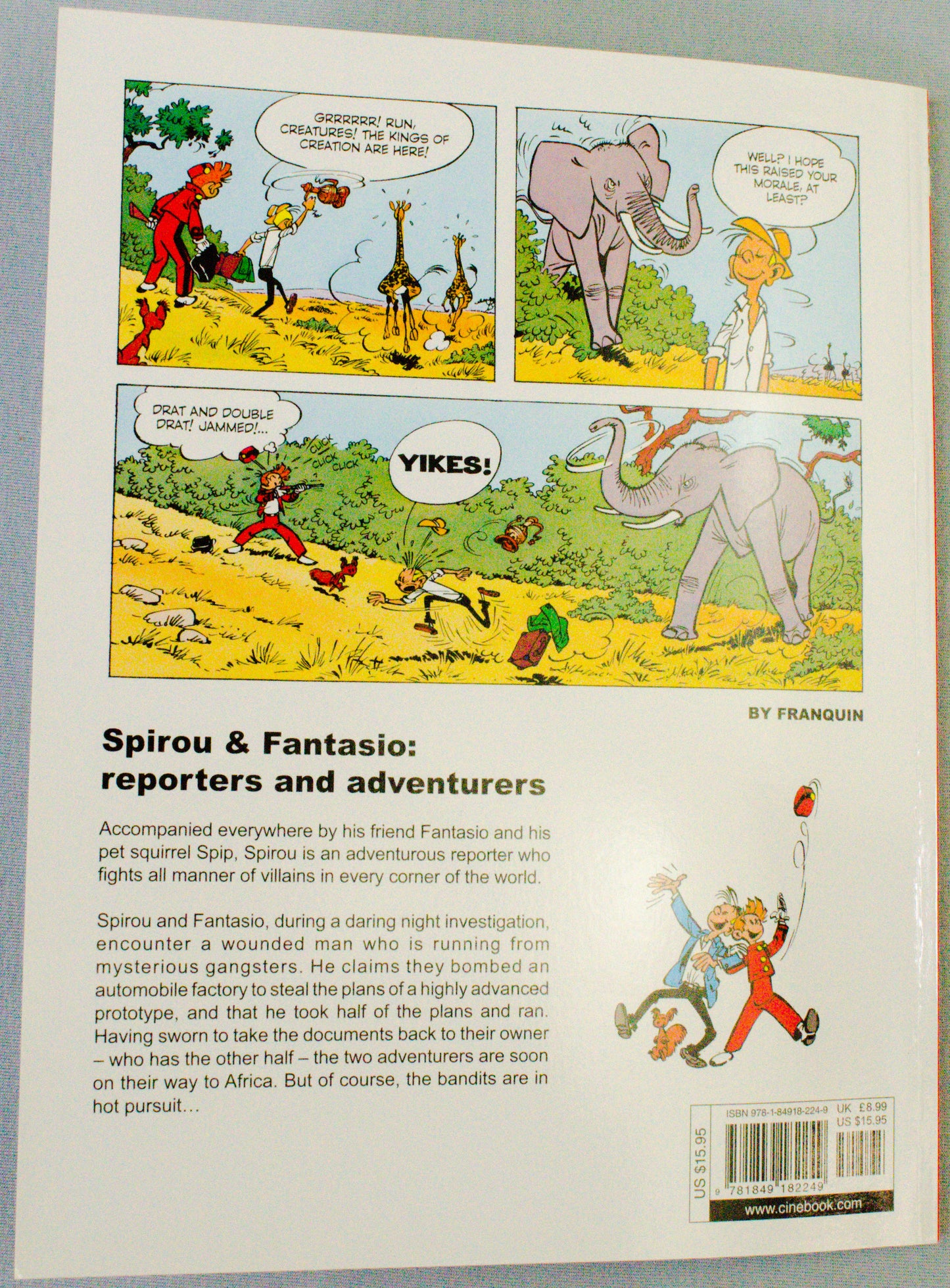 Spirou & Fantasio Vol 7 (The Rhinoceros Horn) - Uk Cinebook Edition