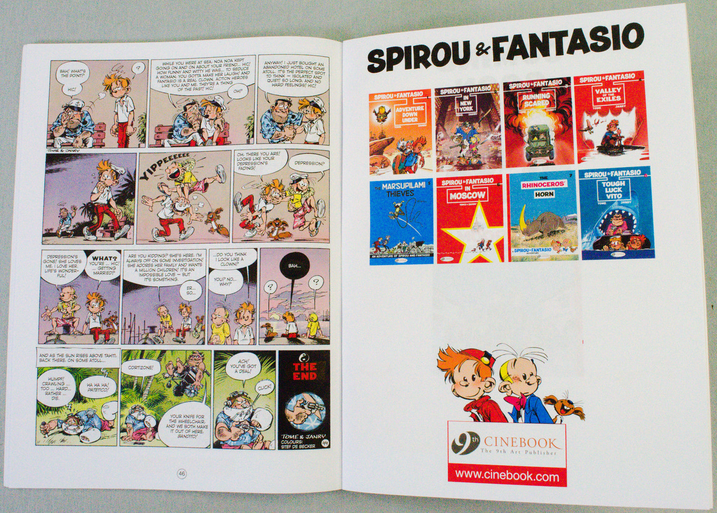 Spirou & Fantasio Volume 8 (Tough Luck Vito) - Uk Cinebook Paperback Edition