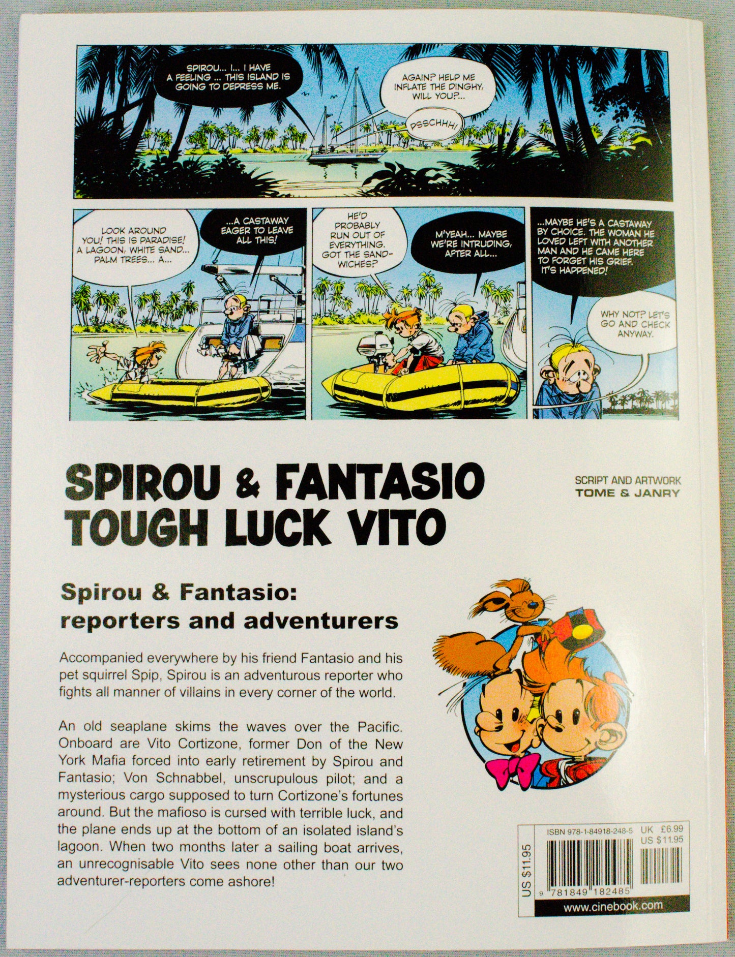Spirou & Fantasio Volume 8 (Tough Luck Vito) - Uk Cinebook Paperback Edition