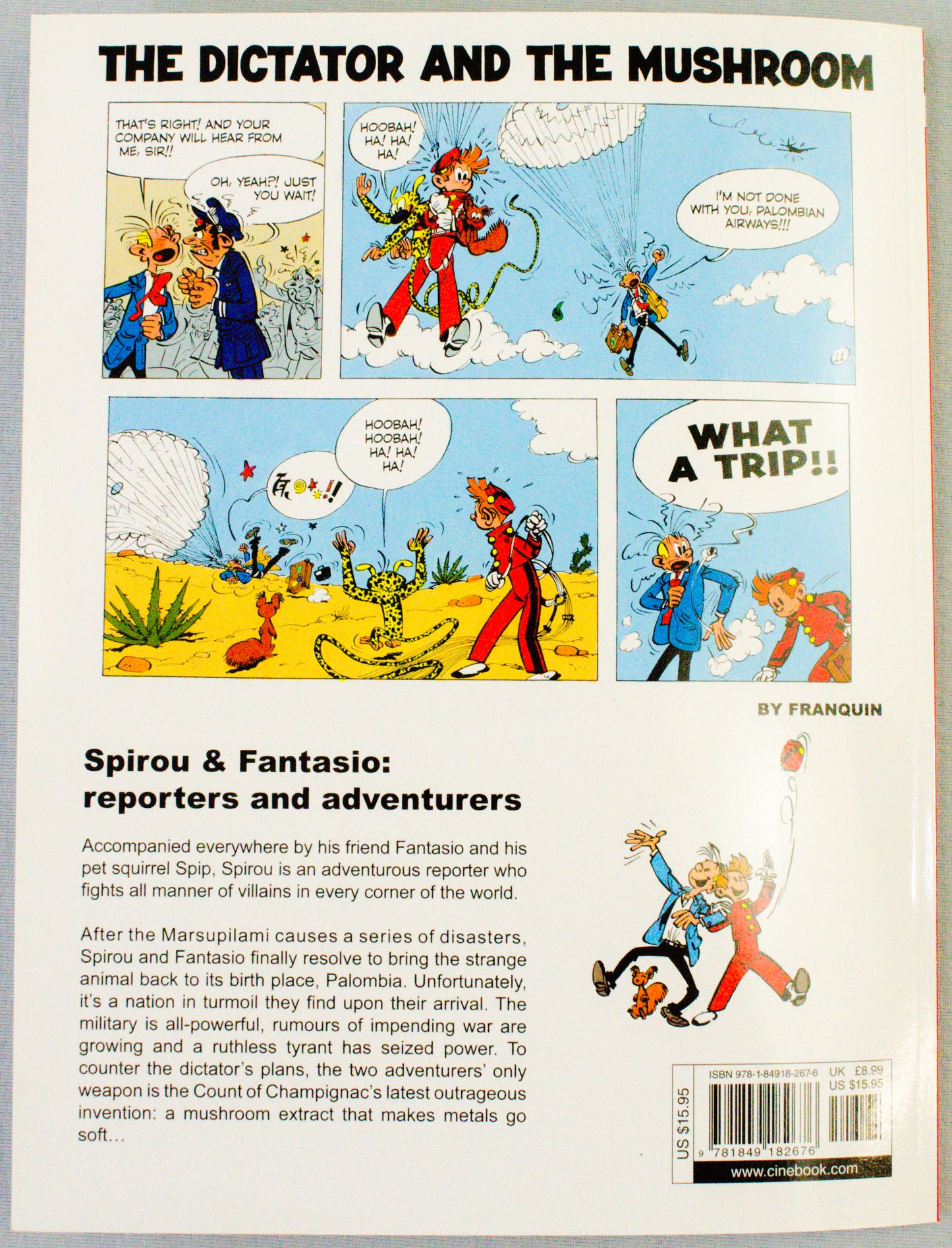 Spirou & Fantasio Volume 9 (The Dictator & The Mushroom) - Uk Cinebook Paperback Edition