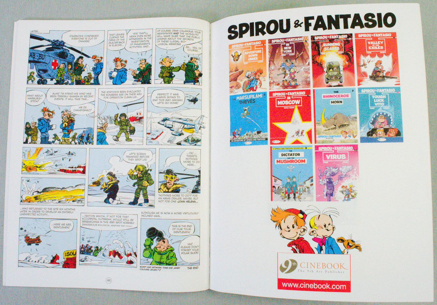 Spirou & Fantasio Volume 10 (Virus) - Uk Cinebook Paperback Edition