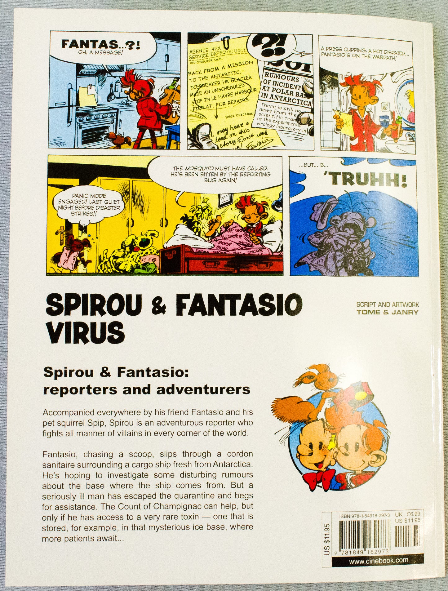 Spirou & Fantasio Volume 10 (Virus) - Uk Cinebook Paperback Edition