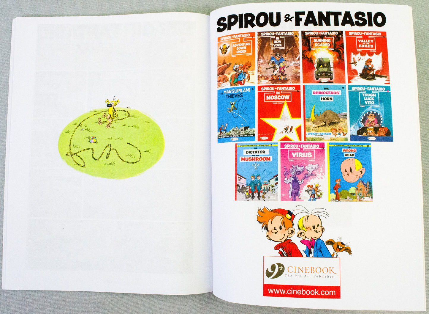 Spirou & Fantasio Volume 11 (The Wrong Head) - Uk Cinebook Paperback Edition