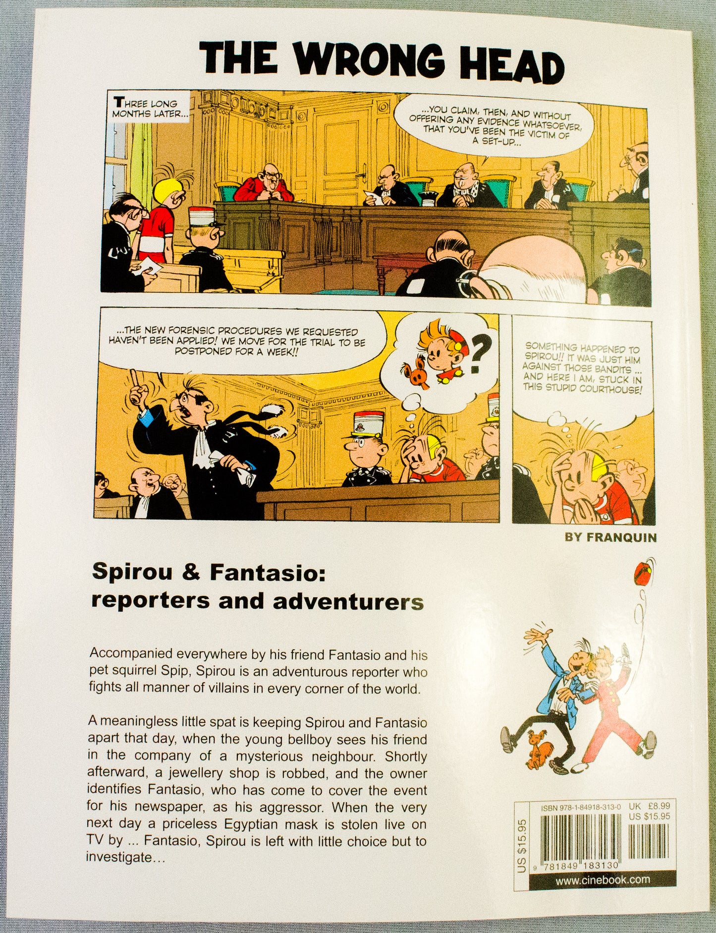 Spirou & Fantasio Volume 11 (The Wrong Head) - Uk Cinebook Paperback Edition