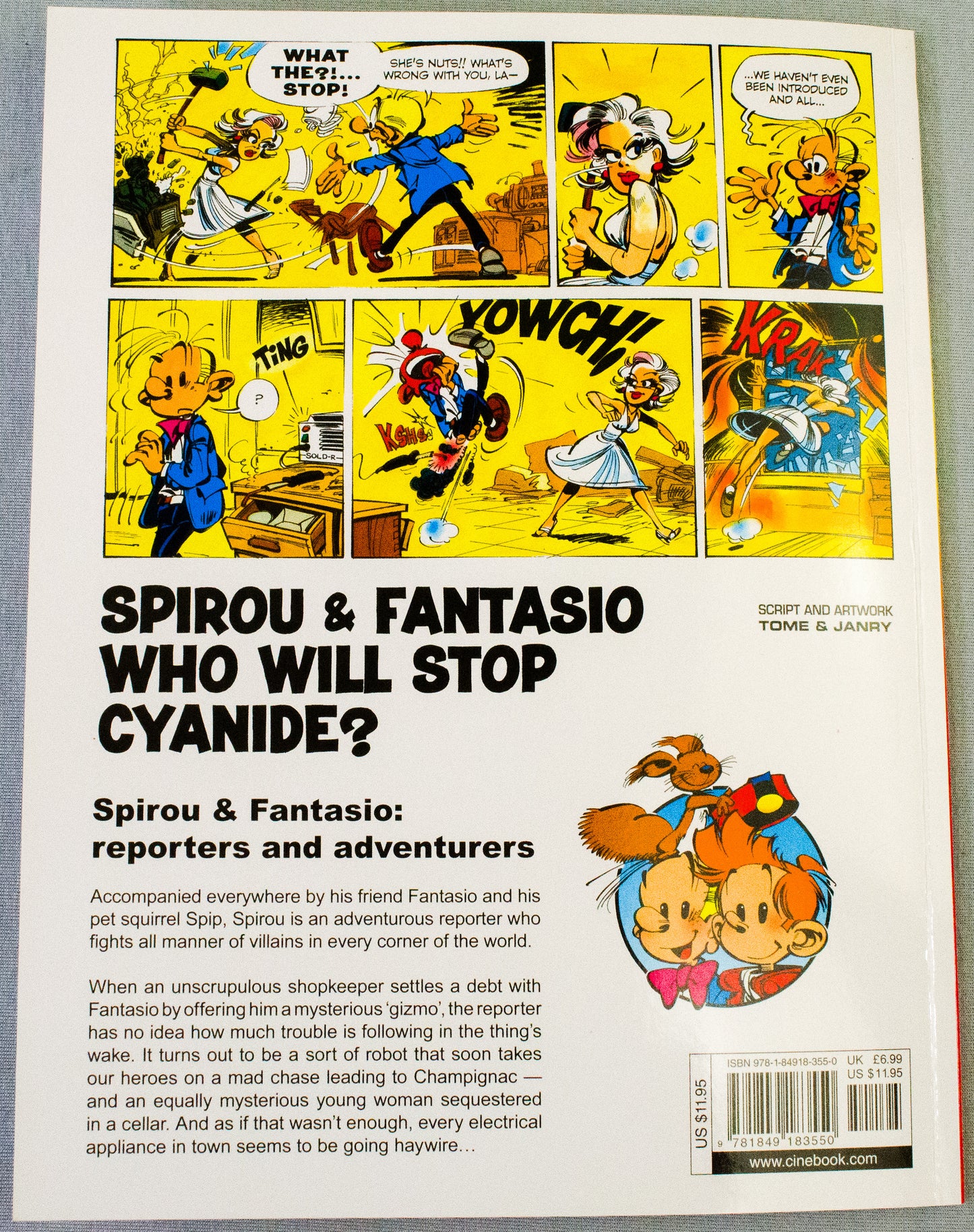 Spirou & Fantasio Volume 12 (Who Will Stop Cyanide?) - Uk Cinebook Paperback Edition