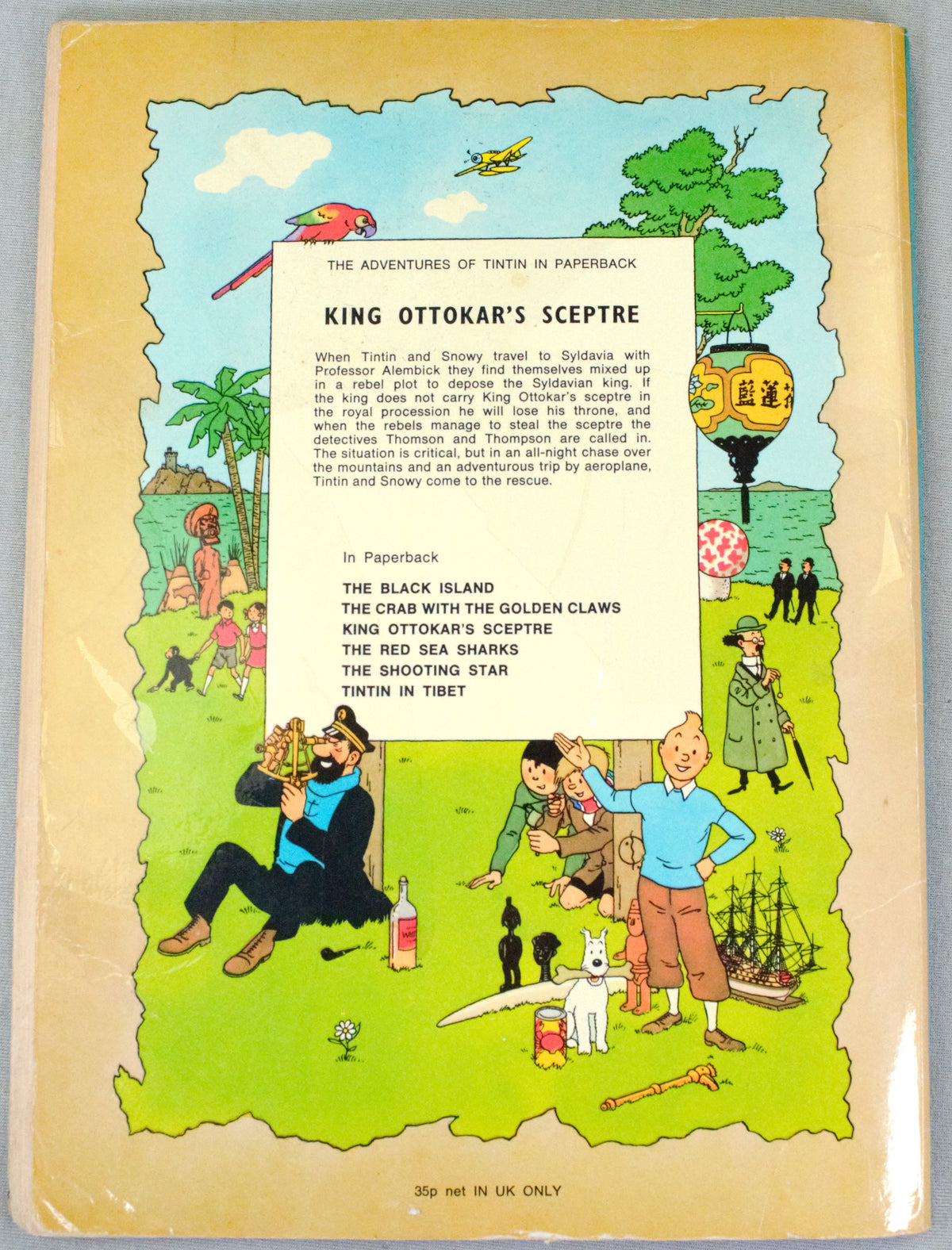 King Ottokar's Sceptre - Methuen 1972 1st UK Paperback Edition Rare Tintin Book Herge