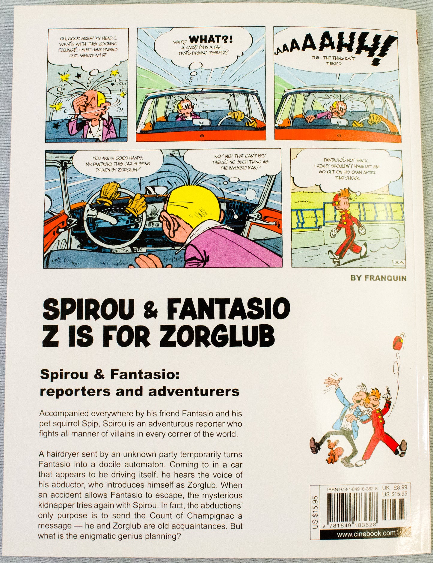Spirou & Fantasio Volume 13 (Z Is For Zorglub) - Uk Cinebook Paperback Edition