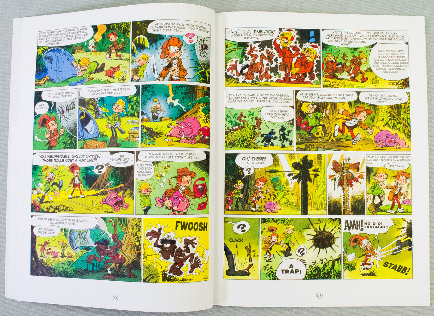Spirou & Fantasio Volume 14 (The Clockmaker & The Comet) - Uk Cinebook Paperback Edition