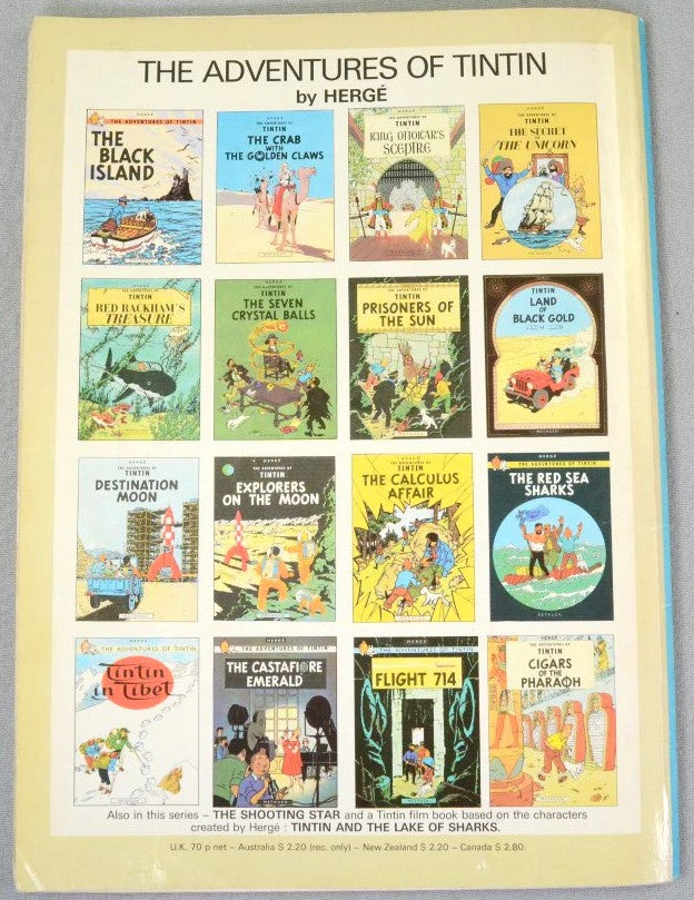 Cigars of the Pharaoh - Methuen 1975 1st UK Paperback Edition Rare Tintin Book Herge