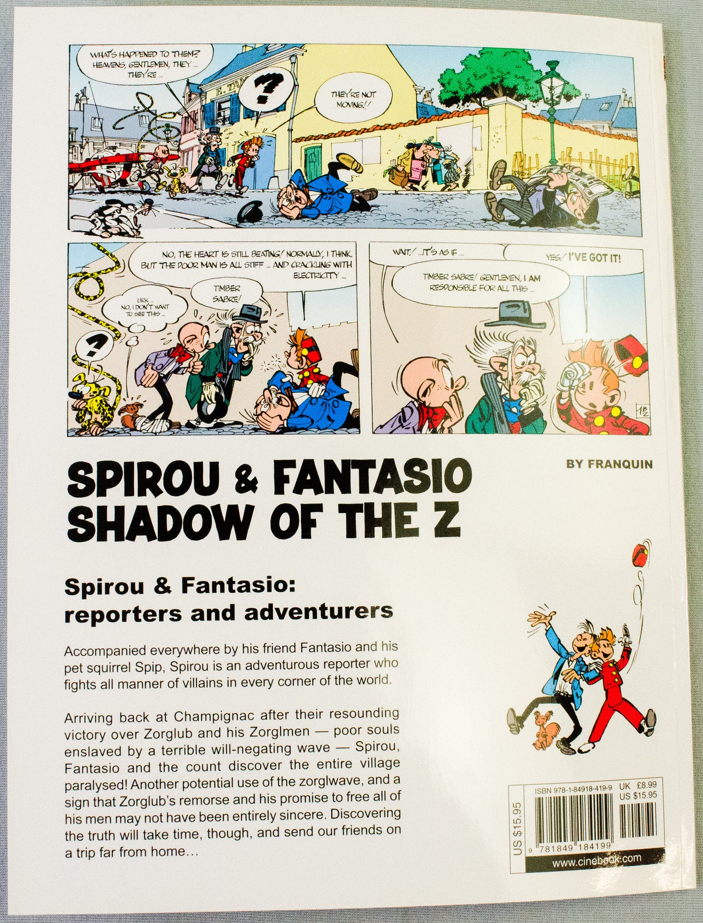 Spirou & Fantasio Volume 15 (Shadow Of The Z) - Uk Cinebook Paperback Edition