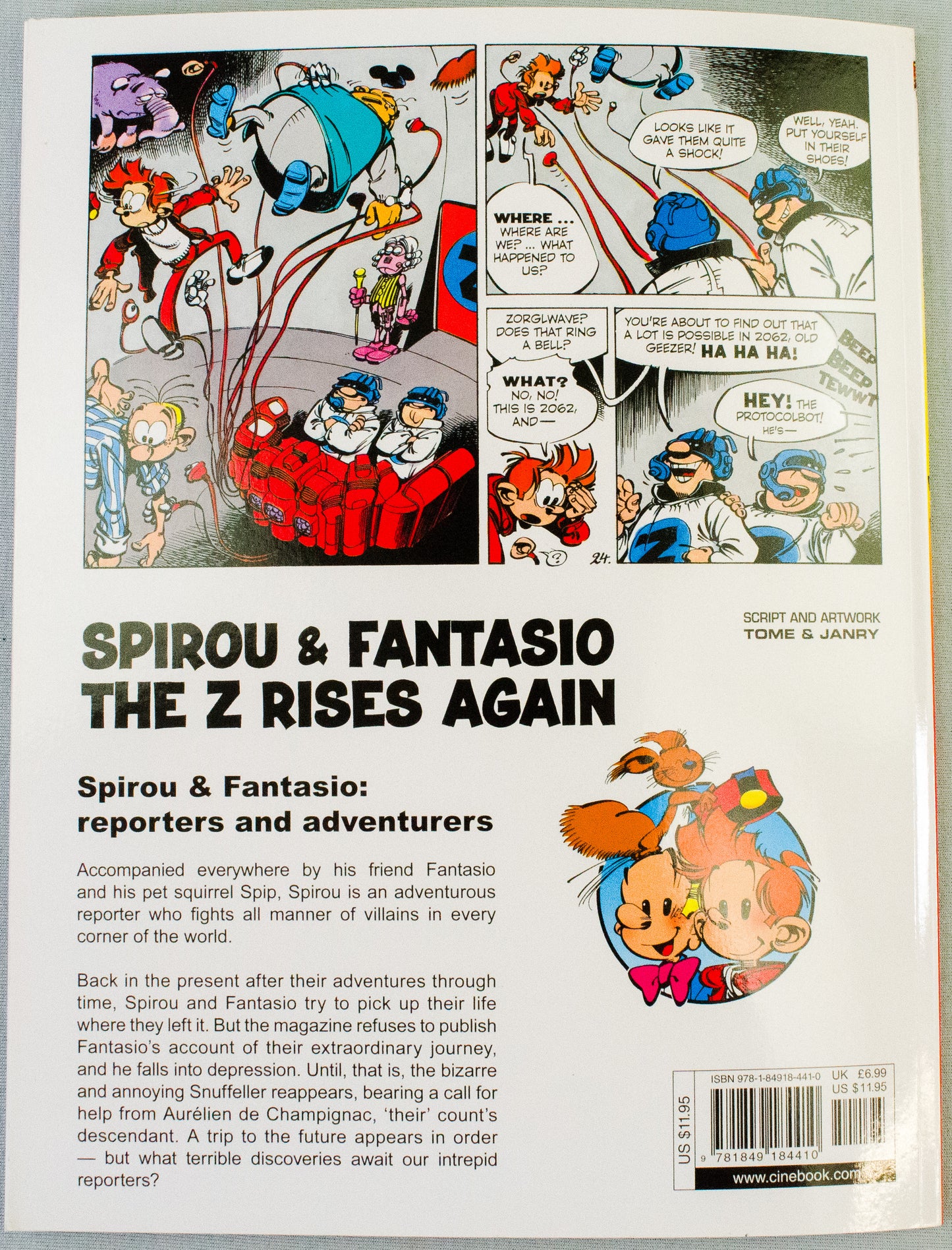 Spirou & Fantasio Volume 16 (The Z Rises Again) - Uk Cinebook Paperback Edition