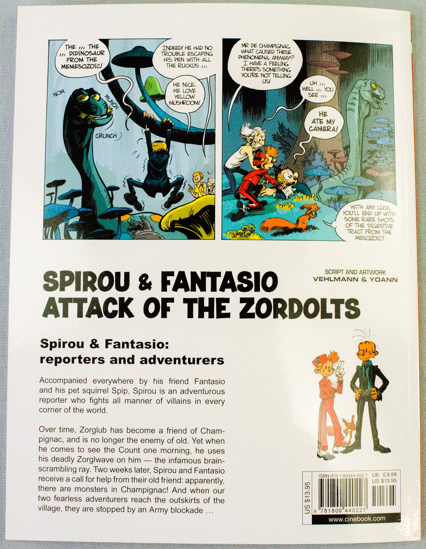 Spirou & Fantasio Volume 18 (Attack Of The Zordolts) - Uk Cinebook Paperback Edition