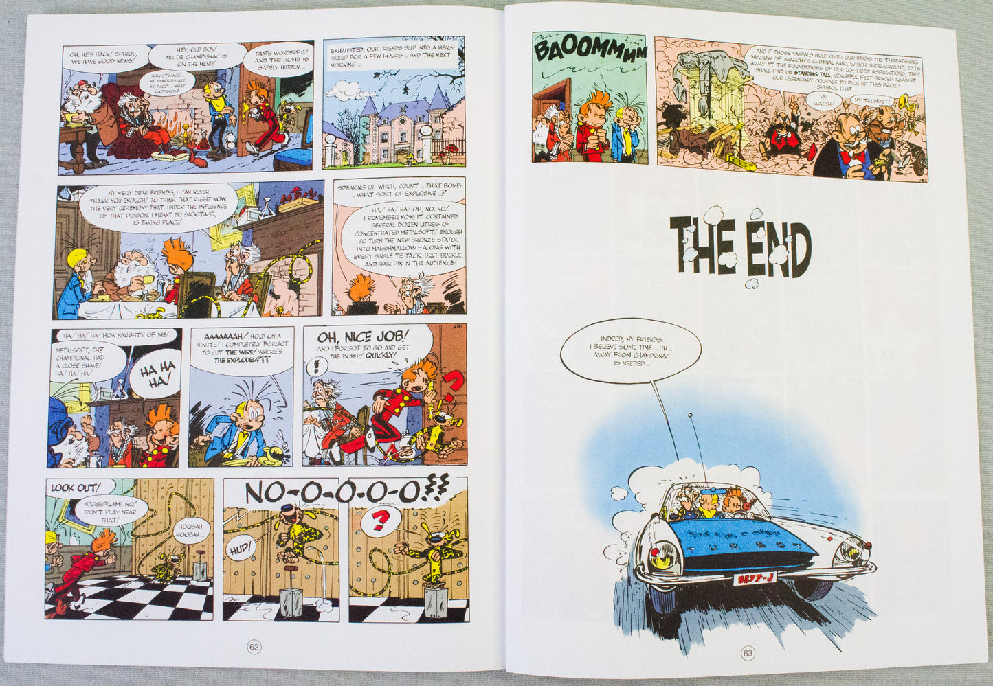 Spirou & Fantasio Volume 19 (The Visitor From The Mesozoic) - Uk Cinebook Paperback Edition