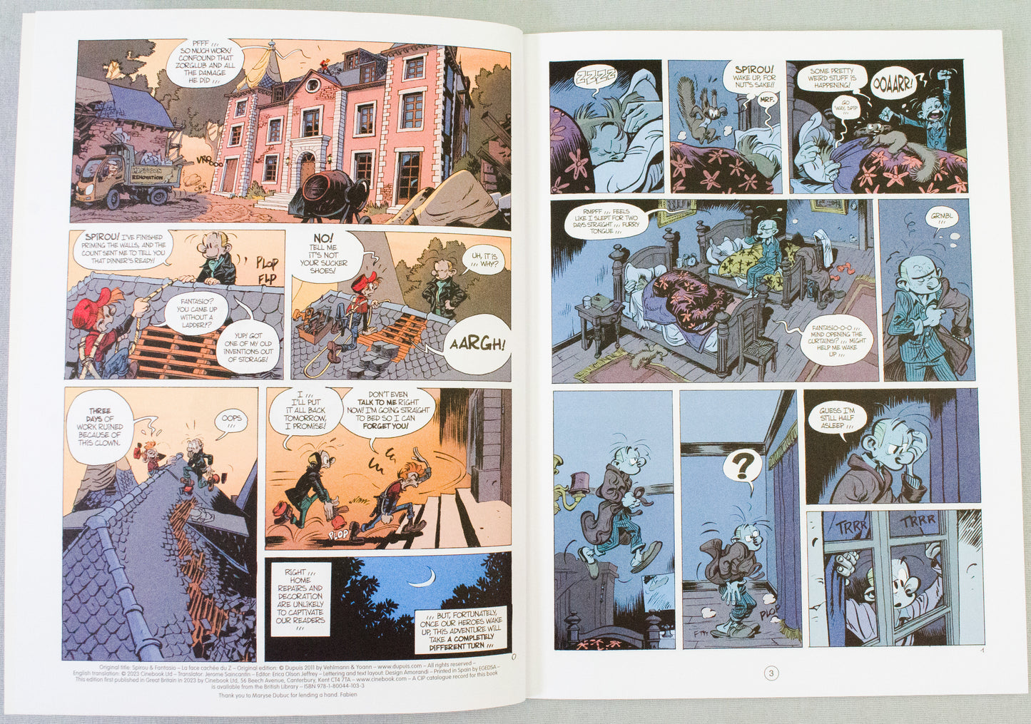 Spirou & Fantasio Volume 20 (The Dark Side Of Z) - Uk Cinebook Paperback Edition