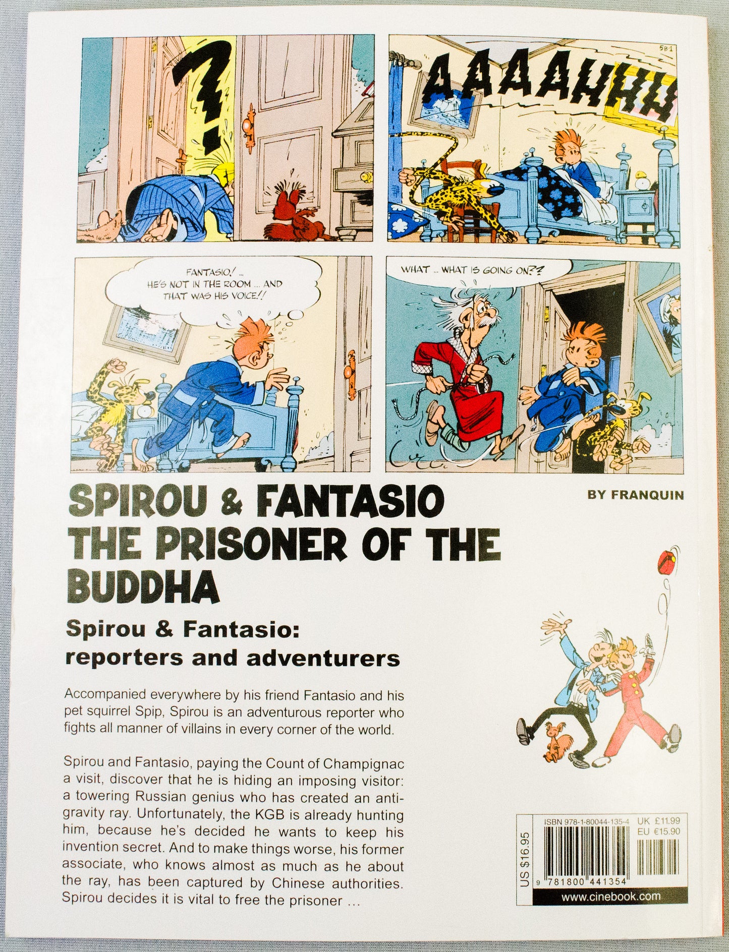Spirou & Fantasio Volume 21 (The Prisoner Of The Buddha) - Uk Cinebook Paperback Edition