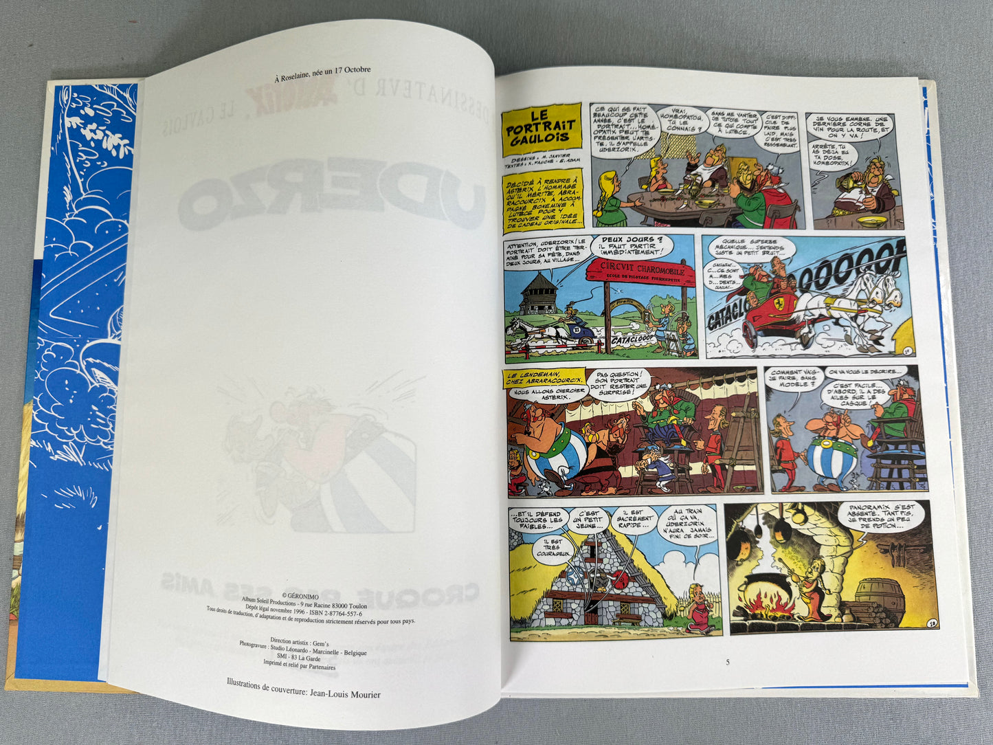 Uderzo Croque Par Ses Ami 1996 1st Belgian Edition Rare Asterix HB Comic Book EO