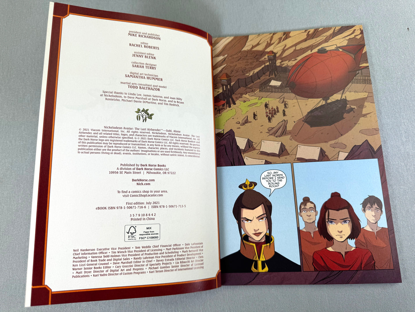 Avatar: The Last Airbender Collected Short Stories: Suki, Alone - Dark Horse Comic Book
