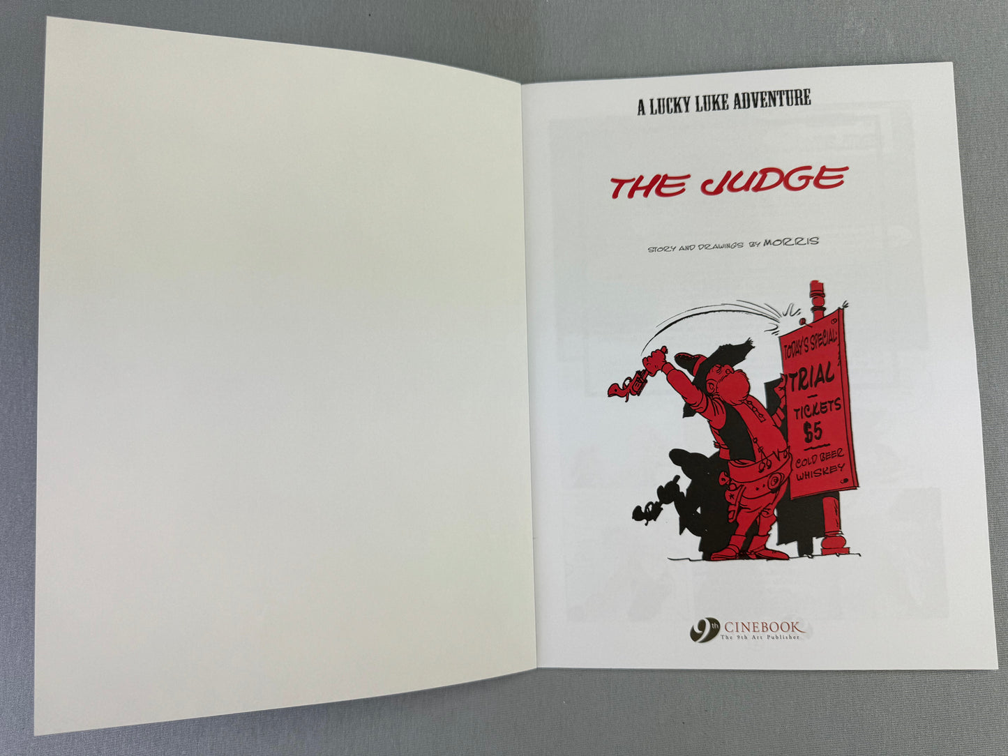 Lucky Luke Volume 24: The Judge - Cinebook Paperback UK Comic Book